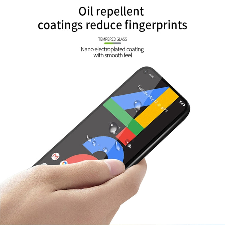 For Google Pixel 4a 5G PINWUYO 9H 2.5D Full Screen Tempered Glass Film(Black)