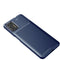 For Motorola Moto G9 Plus Carbon Fiber Texture Shockproof TPU Case(Blue)