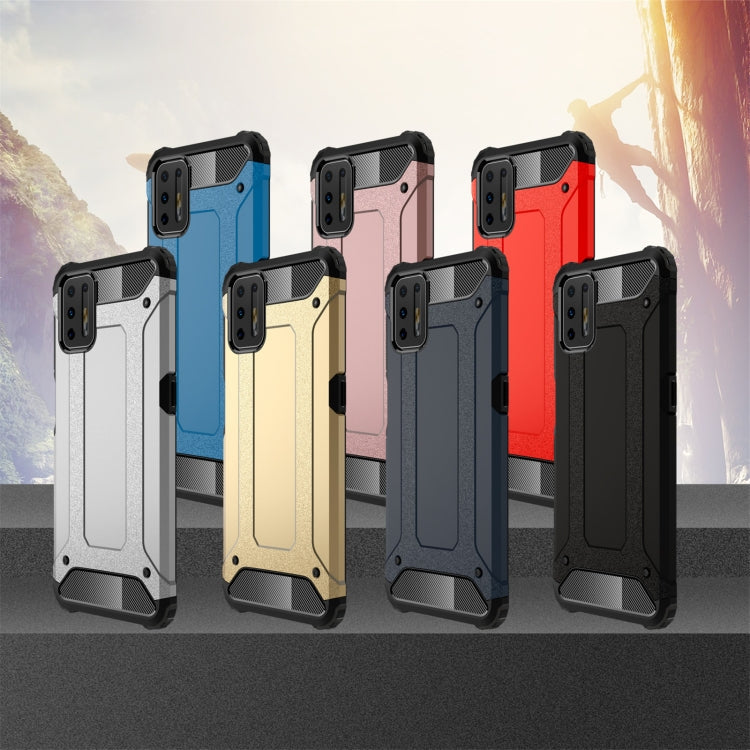 For Motorola Moto G9 Plus Magic Armor TPU + PC Combination Case(Rose Gold)