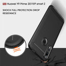 Brushed Texture Carbon Fiber TPU Case for Huawei Y9 Prime 2019 / P Smart Z(Red)