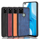 For Google Pixel 4a 5G Shockproof Sewing Cow Pattern Skin PC + PU + TPU Case(Black)