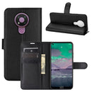 For Nokia 3.4 Litchi Texture Horizontal Flip Protective Case with Holder & Card Slots & Wallet(Black)