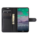 For Nokia 3.4 Litchi Texture Horizontal Flip Protective Case with Holder & Card Slots & Wallet(Black)