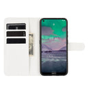For Nokia 3.4 Litchi Texture Horizontal Flip Protective Case with Holder & Card Slots & Wallet(White)
