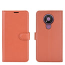 For Nokia 3.4 Litchi Texture Horizontal Flip Protective Case with Holder & Card Slots & Wallet(Brown)