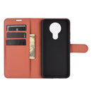 For Nokia 3.4 Litchi Texture Horizontal Flip Protective Case with Holder & Card Slots & Wallet(Brown)