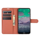 For Nokia 3.4 Litchi Texture Horizontal Flip Protective Case with Holder & Card Slots & Wallet(Brown)
