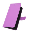For Nokia 3.4 Litchi Texture Horizontal Flip Protective Case with Holder & Card Slots & Wallet(Purple)
