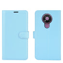 For Nokia 3.4 Litchi Texture Horizontal Flip Protective Case with Holder & Card Slots & Wallet(Blue)