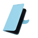 For Nokia 3.4 Litchi Texture Horizontal Flip Protective Case with Holder & Card Slots & Wallet(Blue)