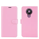 For Nokia 3.4 Litchi Texture Horizontal Flip Protective Case with Holder & Card Slots & Wallet(Pink)