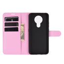 For Nokia 3.4 Litchi Texture Horizontal Flip Protective Case with Holder & Card Slots & Wallet(Pink)