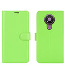 For Nokia 3.4 Litchi Texture Horizontal Flip Protective Case with Holder & Card Slots & Wallet(Green)