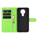 For Nokia 3.4 Litchi Texture Horizontal Flip Protective Case with Holder & Card Slots & Wallet(Green)