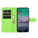 For Nokia 3.4 Litchi Texture Horizontal Flip Protective Case with Holder & Card Slots & Wallet(Green)