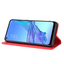 For OPPO A53 2020 / A53S 2020 / A33 Magnetic Buckle Retro Crazy Horse Texture Horizontal Flip Leather Case with Holder & Card Slots & Photo Frame(Red)