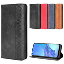 For OPPO A53 2020 / A53S 2020 / A33 Magnetic Buckle Retro Crazy Horse Texture Horizontal Flip Leather Case with Holder & Card Slots & Photo Frame(Red)