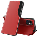 Side Display Magnetic Shockproof Horizontal Flip Leather Case with Holder For iPhone 12 mini(Red)