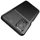 For Xiaomi Mi 10T Pro Carbon Fiber Texture Shockproof TPU Case(Blue)