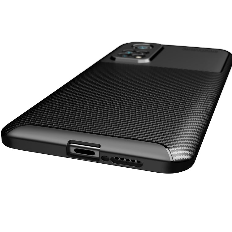 For Xiaomi Mi 10T Pro Carbon Fiber Texture Shockproof TPU Case(Blue)