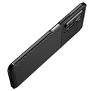 For Xiaomi Mi 10T Pro Carbon Fiber Texture Shockproof TPU Case(Blue)