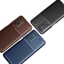 For Xiaomi Mi 10T Pro Carbon Fiber Texture Shockproof TPU Case(Blue)