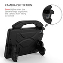 For iPad Mini 5/4/3/2/1 EVA Material Children Flat Anti Falling Cover Protective Shell With Thumb Bracket(Black)