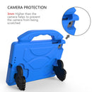 For iPad Mini 5/4/3/2/1 EVA Material Children Flat Anti Falling Cover Protective Shell With Thumb Bracket(Blue)