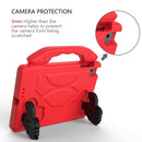 For iPad Mini 5/4/3/2/1 EVA Material Children Flat Anti Falling Cover Protective Shell With Thumb Bracket(Red)