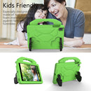 For iPad Mini 5/4/3/2/1 EVA Material Children Flat Anti Falling Cover Protective Shell With Thumb Bracket(Green)