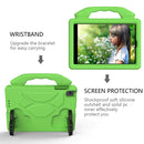 For iPad Mini 5/4/3/2/1 EVA Material Children Flat Anti Falling Cover Protective Shell With Thumb Bracket(Green)
