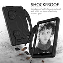 For Samsung Galaxy Tab A7 10.4(2020)T500/T505 EVA Material Children Flat Anti Falling Cover Protective Shell With Thumb Bracket(Black)