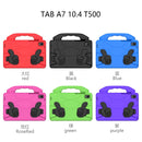 For Samsung Galaxy Tab A7 10.4(2020)T500/T505 EVA Material Children Flat Anti Falling Cover Protective Shell With Thumb Bracket(Green)