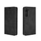 For Motorola Moto Edge Retro-skin Business Magnetic Suction Leather Case with Holder & Card Slots & Wallet(Black)