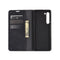For Motorola Moto Edge Retro-skin Business Magnetic Suction Leather Case with Holder & Card Slots & Wallet(Black)