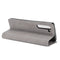 For Motorola Moto Edge Retro-skin Business Magnetic Suction Leather Case with Holder & Card Slots & Wallet(Grey)