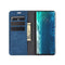 For Motorola Moto Edge Retro-skin Business Magnetic Suction Leather Case with Holder & Card Slots & Wallet(Dark Blue)