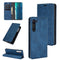 For Motorola Moto Edge Retro-skin Business Magnetic Suction Leather Case with Holder & Card Slots & Wallet(Dark Blue)