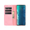 For Motorola Moto Edge Retro-skin Business Magnetic Suction Leather Case with Holder & Card Slots & Wallet(Pink)