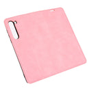 For Motorola Moto Edge Retro-skin Business Magnetic Suction Leather Case with Holder & Card Slots & Wallet(Pink)