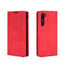 For Motorola Moto Edge Retro-skin Business Magnetic Suction Leather Case with Holder & Card Slots & Wallet(Red)