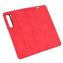 For Motorola Moto Edge Retro-skin Business Magnetic Suction Leather Case with Holder & Card Slots & Wallet(Red)