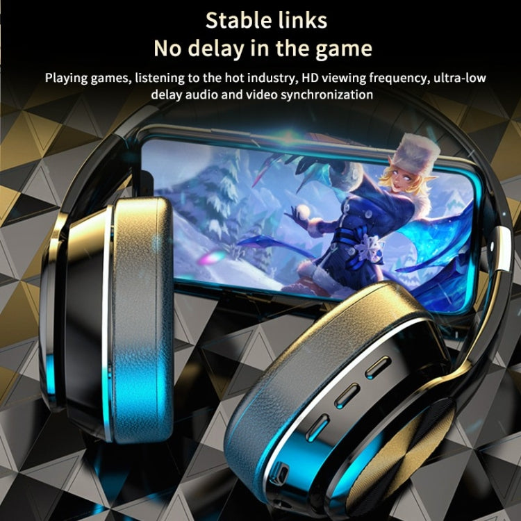 T&G VJ320 Bluetooth 5.0 Head-mounted Foldable Wireless Headphones Support TF Card with Mic(Red)