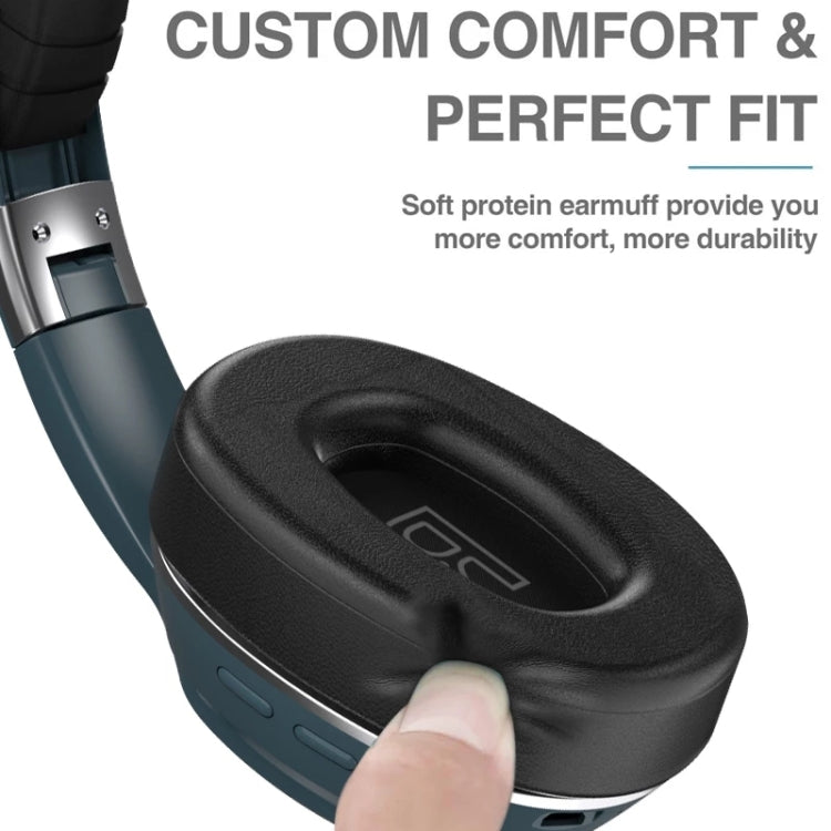 T&G VJ320 Bluetooth 5.0 Head-mounted Foldable Wireless Headphones Support TF Card with Mic(Red)