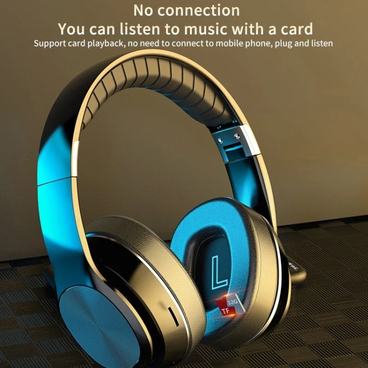 T&G VJ320 Bluetooth 5.0 Head-mounted Foldable Wireless Headphones Support TF Card with Mic(Red)