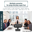 C7 1080PHD Autofocus 360-Degrees Rotation Lens Live Broadcast USB Driver-free WebCamera with Mic