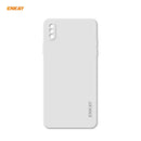 ENKAY ENK-PC071 Hat-Prince Liquid Silicone Straight Edge Shockproof Protective Case For iPhone XS / X(White)