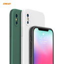 ENKAY ENK-PC071 Hat-Prince Liquid Silicone Straight Edge Shockproof Protective Case For iPhone XS / X(White)