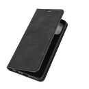 For OnePlus Nord N10 5G Retro-skin Business Magnetic Suction Leather Case with Holder & Card Slots & Wallet(Black)