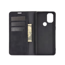 For OnePlus Nord N10 5G Retro-skin Business Magnetic Suction Leather Case with Holder & Card Slots & Wallet(Black)